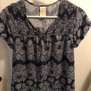 Faded glory short sleeve blouse